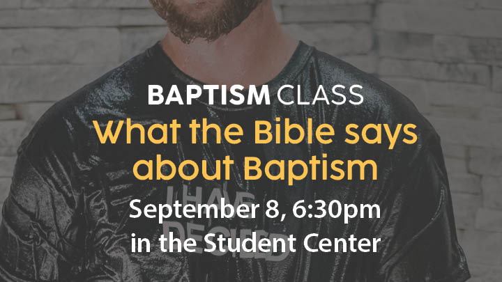 Adult Baptism Class